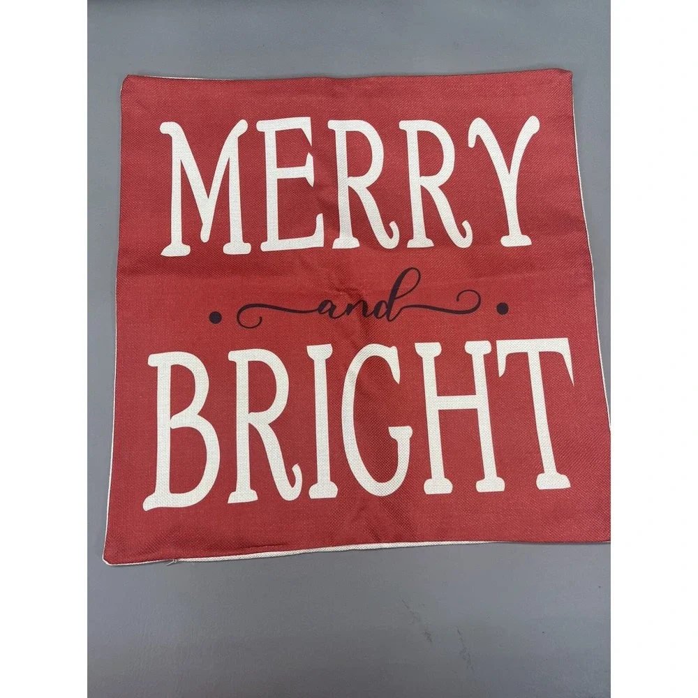 Christmas Pillow Covers 18 X 18 Inch Red Truck Gnome Throw Pillow Covers
